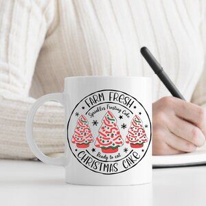 🎄 Farm Fresh Christmas Tree Cakes Mug – Funny Christmas Cake